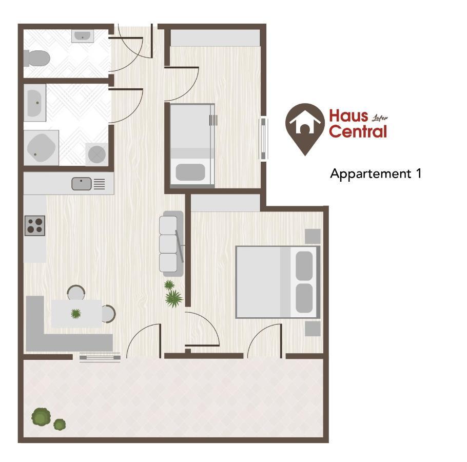 Haus Central Lofer Esterno foto