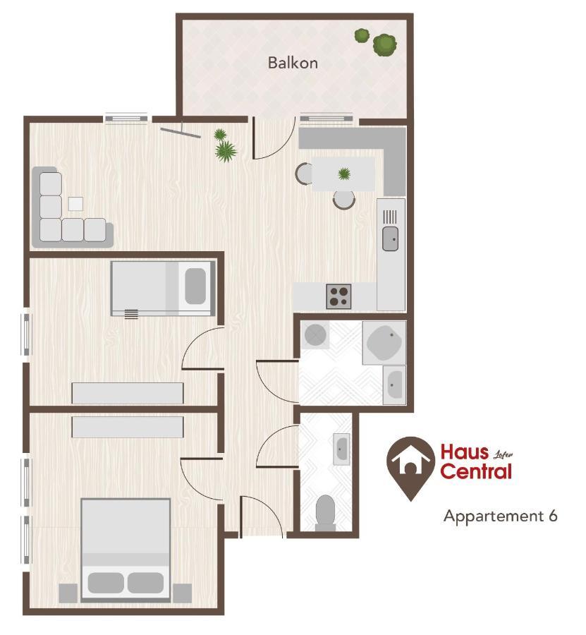 Haus Central Lofer Esterno foto